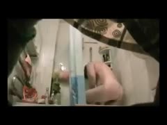 Hidden webcam clip with my preggo husband taking a shower 